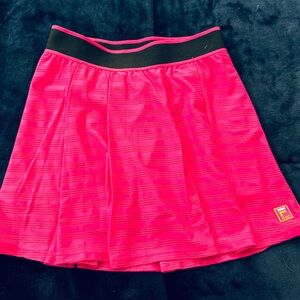Fila Fuscia Pink Tennis Skort with Playful Pleats